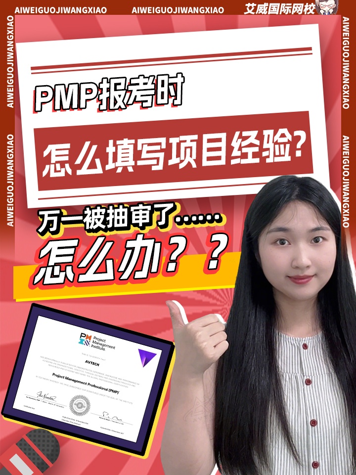 PMP报名时项目经验写什么内容才能通过审核？万一被抽审了，怎么办？缩略图